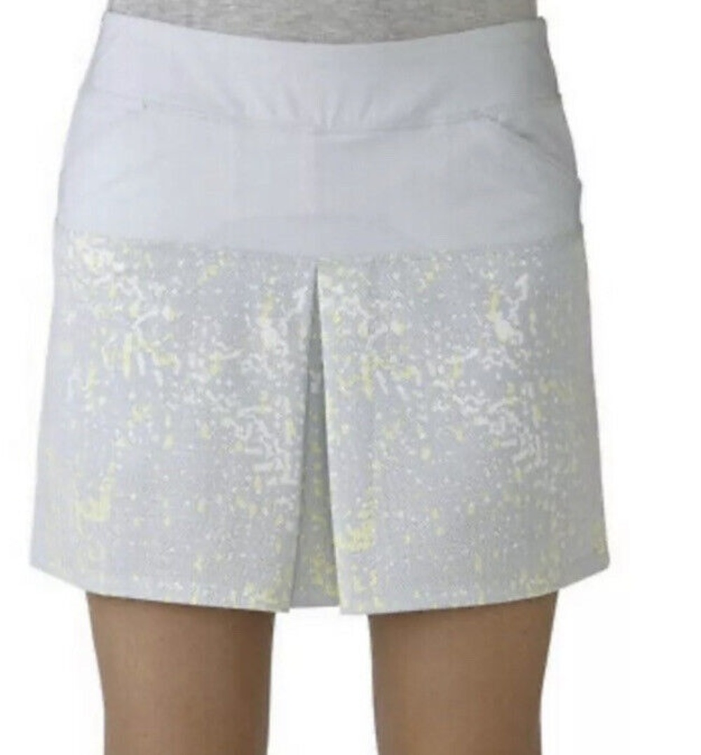 Adidas Golf Tour Mixed Print Pull On Skort Women's Large Blue Tennis Athleisure